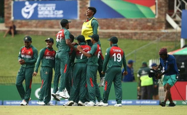दक्षिण अफ्रीका को हराकर बांग्लादेश आईसीसी अंडर-19 विश्व कप के सेमीफाइनल में