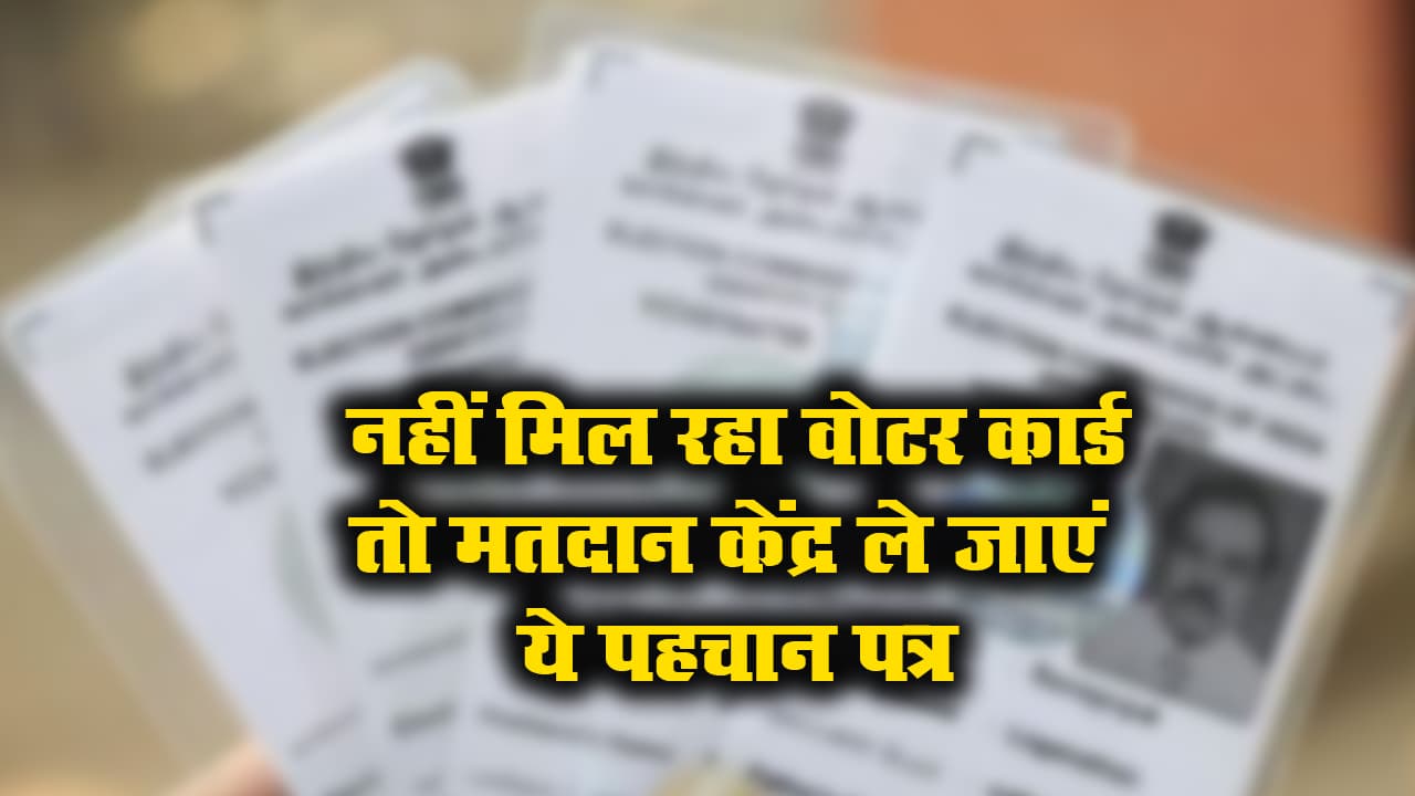 Bihar Election First Phase: नहीं मिल रहा वोटर कार्ड? तो मतदान केंद्र ले जाएं इन 11 पहचान पत्र में से कोई एक Bihar Election First Phase: नहीं मिल रहा वोटर कार्ड? तो मतदान केंद्र ले जाएं इन 11 पहचान पत्र में से कोई एक