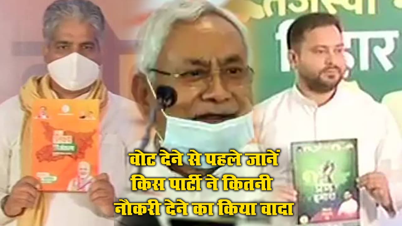 Bihar 1st Phase Election: वोट डालने से पहले जान लीजिए किन पार्टियों ने किया है Sarkari Naukri देने का वादा Bihar 1st Phase Election: वोट डालने से पहले जान लीजिए किन पार्टियों ने किया है Sarkari Naukri देने का वादा