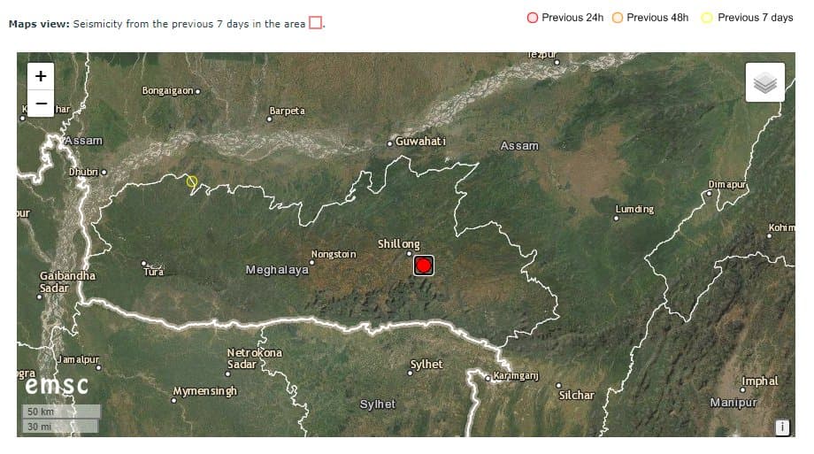 Earthquake in Bihar: बिहार में कई जगहों पर महूसस किए गए भूकंप के तेज झटके, दहशत में घरों से बाहर निकले लोग Earthquake in Bihar: बिहार में कई जगहों पर महूसस किए गए भूकंप के तेज झटके, दहशत में घरों से बाहर निकले लोग