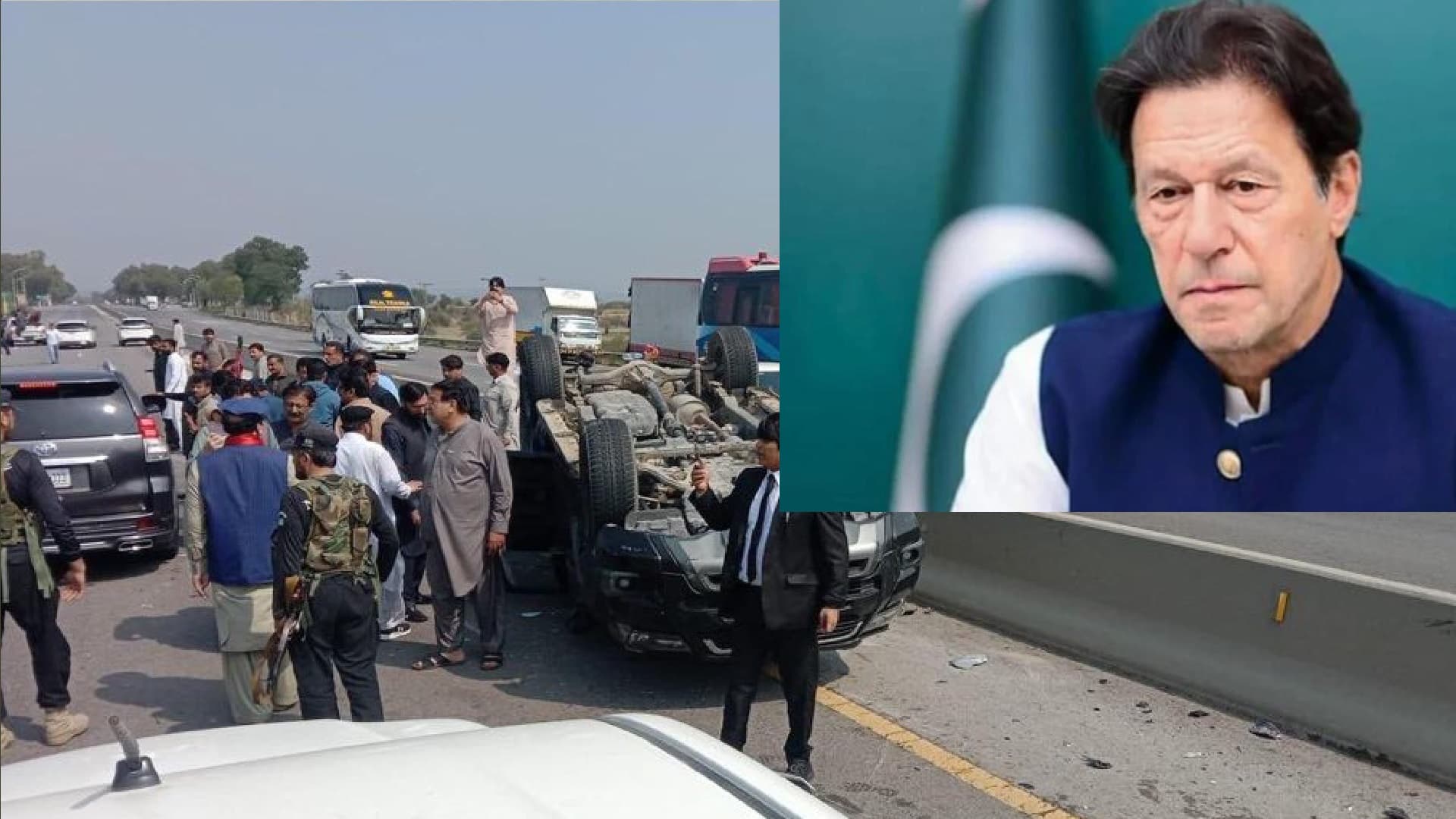 Pakistan: इमरान खान के काफिले की गाड़ियां आपस में टकराईं, तीन घायल, कोर्ट में पेशी के लिए जा रहे थे इस्लामाबाद Pakistan: इमरान खान के काफिले की गाड़ियां आपस में टकराईं, तीन घायल, कोर्ट में पेशी के लिए जा रहे थे इस्लामाबाद
