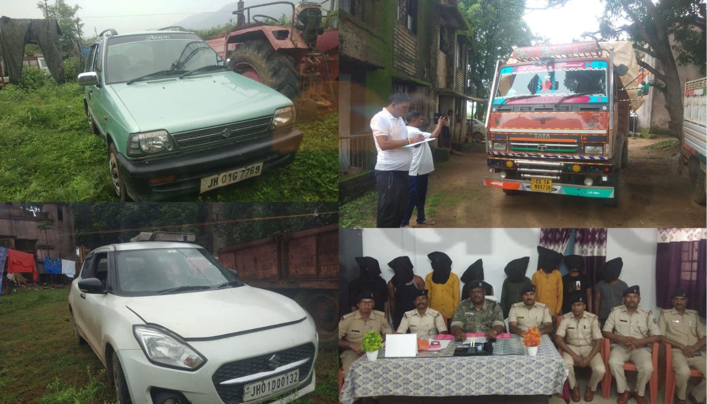 छत्तीसगढ़ से झारखंड में प्रवेश करते ही गुमला पुलिस ने 35 गोवंश लदे ट्रक को किया जब्त, 8 तस्कर गिरफ्तार छत्तीसगढ़ से झारखंड में प्रवेश करते ही गुमला पुलिस ने 35 गोवंश लदे ट्रक को किया जब्त, 8 तस्कर गिरफ्तार