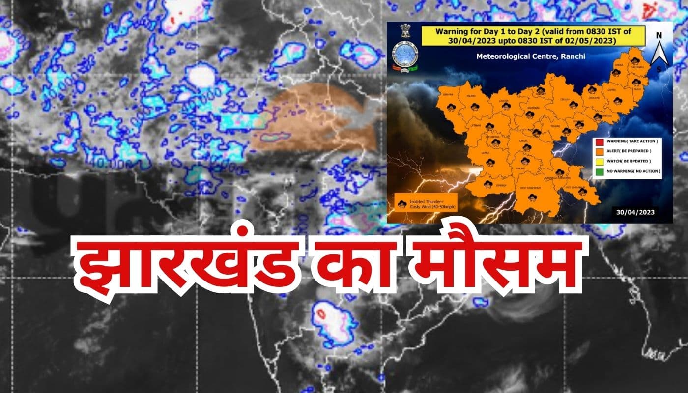 Weather Alert: उत्तर प्रदेश में बना चक्रवात, IMD ने जारी किया झारखंड में ओलावृष्टि-वज्रपात और आंधी का अलर्ट Weather Alert: उत्तर प्रदेश में बना चक्रवात, IMD ने जारी किया झारखंड में ओलावृष्टि-वज्रपात और आंधी का अलर्ट