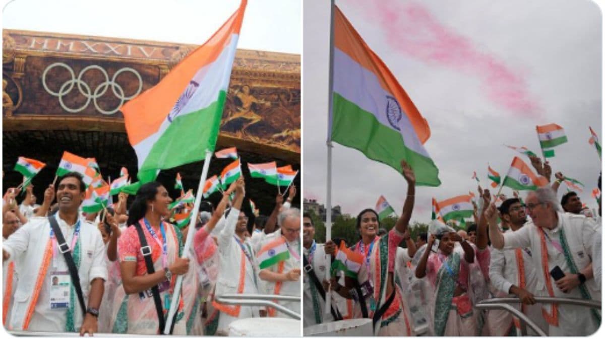 Paris Olympics opening ceremony: कुछ इस तरह फहराया भारतीय दल ने तिरंगा, देखें विडियो