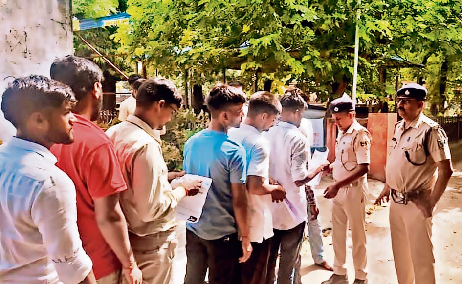 सिपाही भर्ती परीक्षा में 3099 परीक्षार्थी रहे अनुपस्थित
