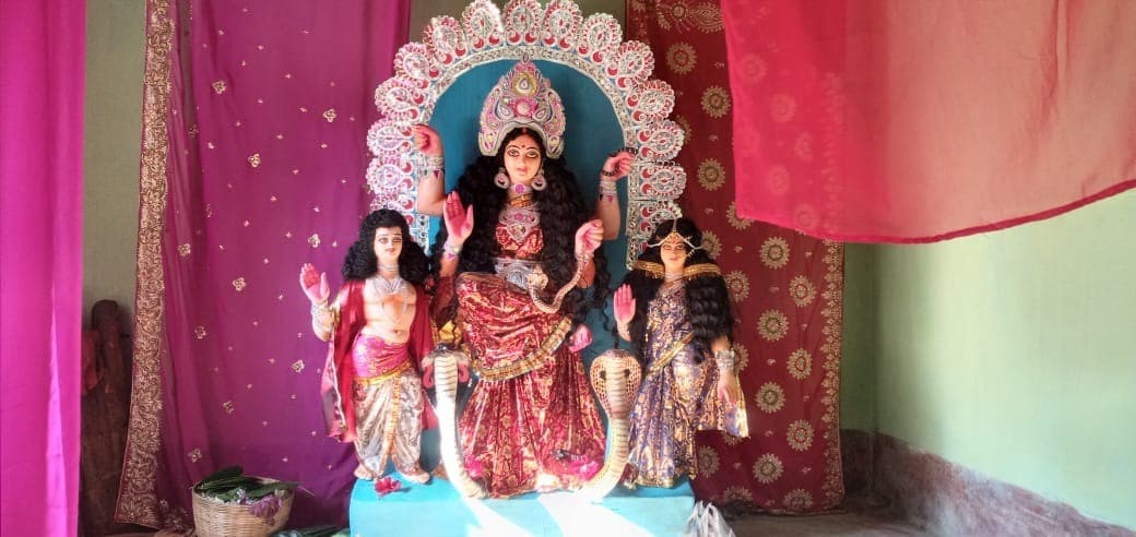 सियाटांड़ गांव में मां मनसा की हुई पूजा-अर्चना