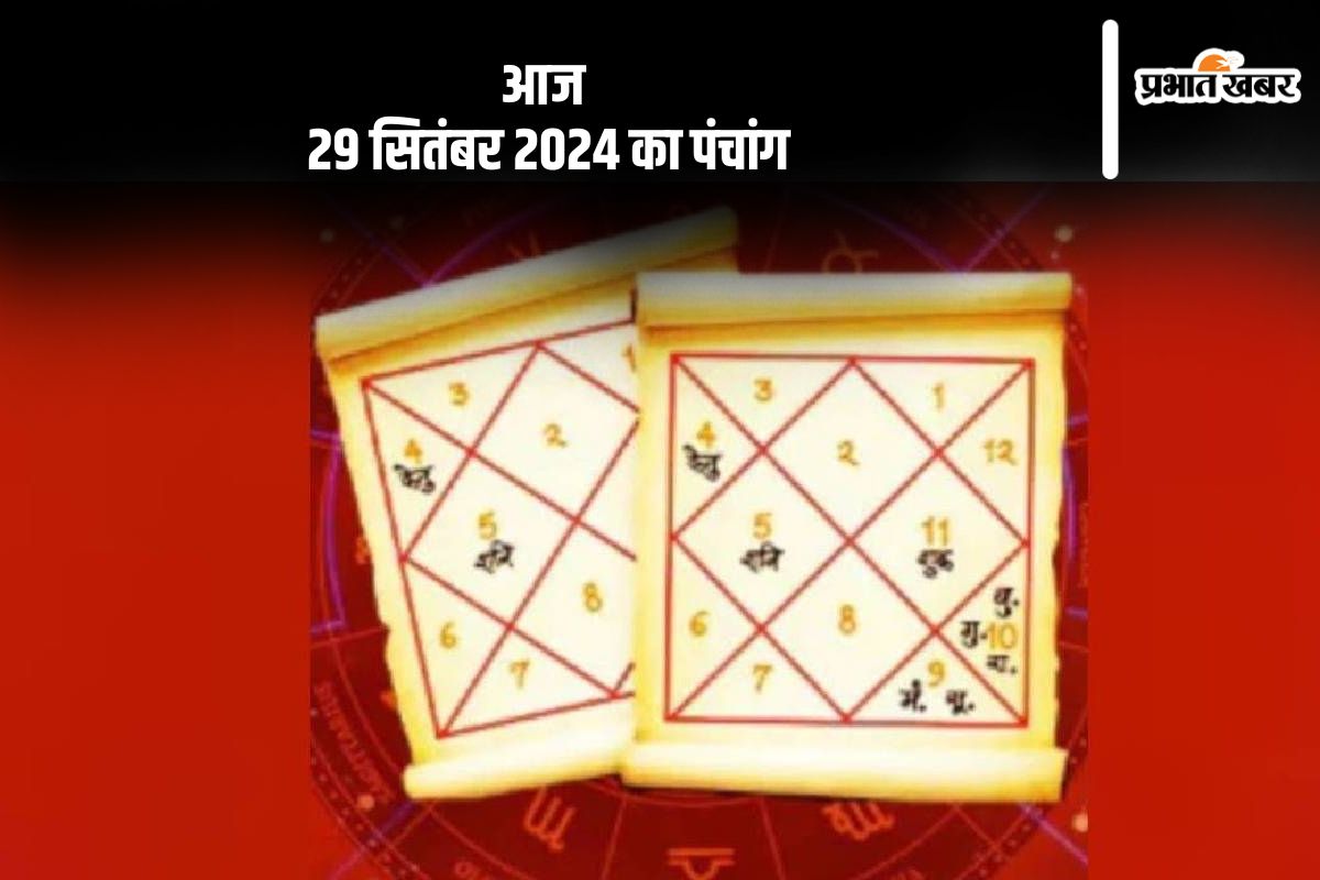 Aaj Ka Panchang: आज 29 सितंबर 2024 का पंचांग, देखें शुभ मुहूर्त और चन्द्रोदय का समय Aaj Ka Panchang: आज 29 सितंबर 2024 का पंचांग, देखें शुभ मुहूर्त और चन्द्रोदय का समय