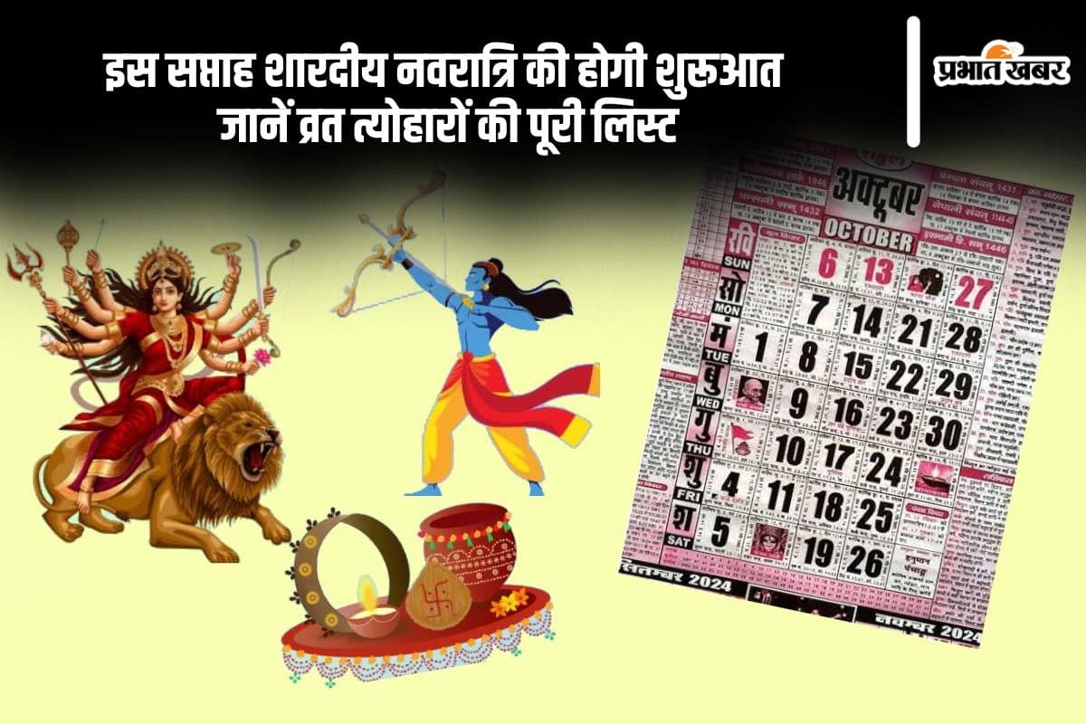 Weekly Vrat Tyohar 30 Sep To 06 October 2024 Weekly Vrat Tyohar 30 Sep To 06 October 2024