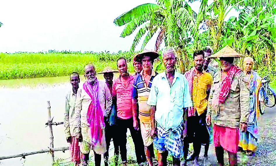भागीरथी का जलस्तर बढ़ने से खेतों में भरा पानी, किसानों की बढ़ी चिंता