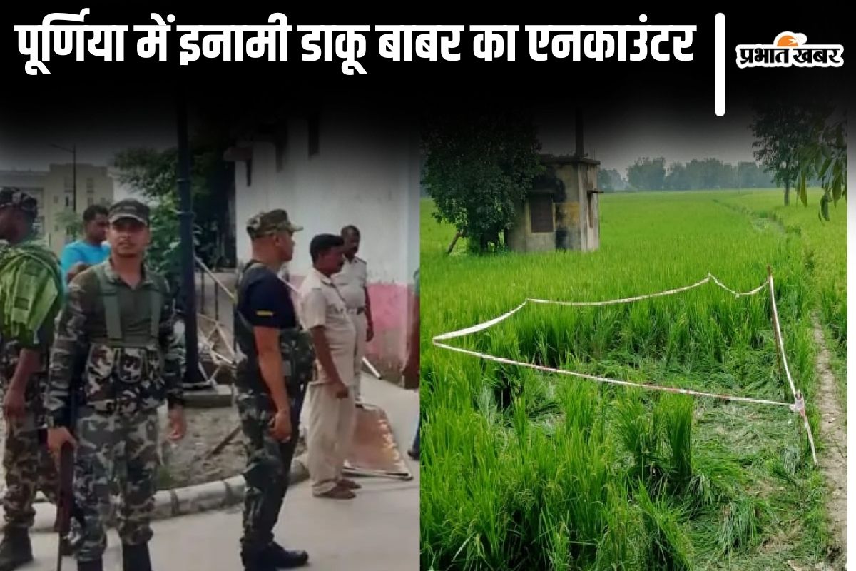 Bihar News: पूर्णिया में इनामी डाकू बाबर का एनकाउंटर, STF और जिला पुलिस ने मुठभेड़ में मार गिराया Bihar News: पूर्णिया में इनामी डाकू बाबर का एनकाउंटर, STF और जिला पुलिस ने मुठभेड़ में मार गिराया