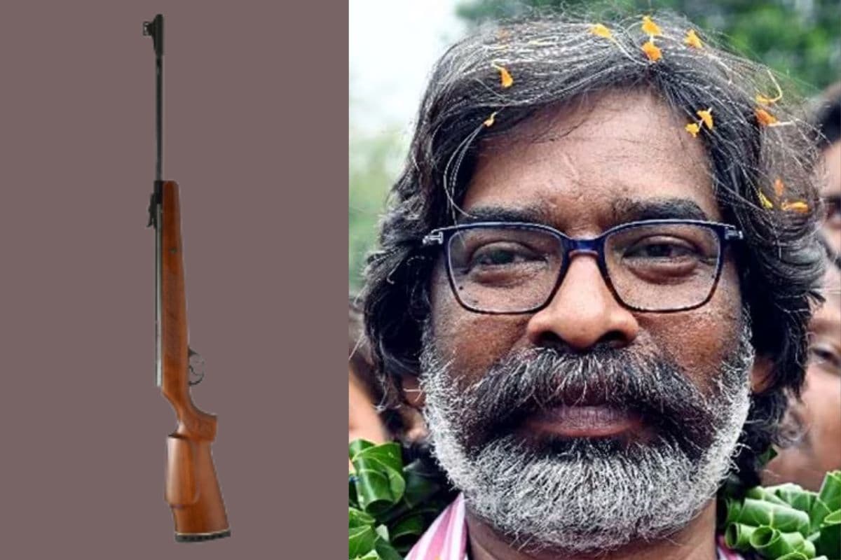 झारखंड मुक्ति मोर्चा के नेता हेमंत सोरेन के राइफल की कीमत कितनी है?
