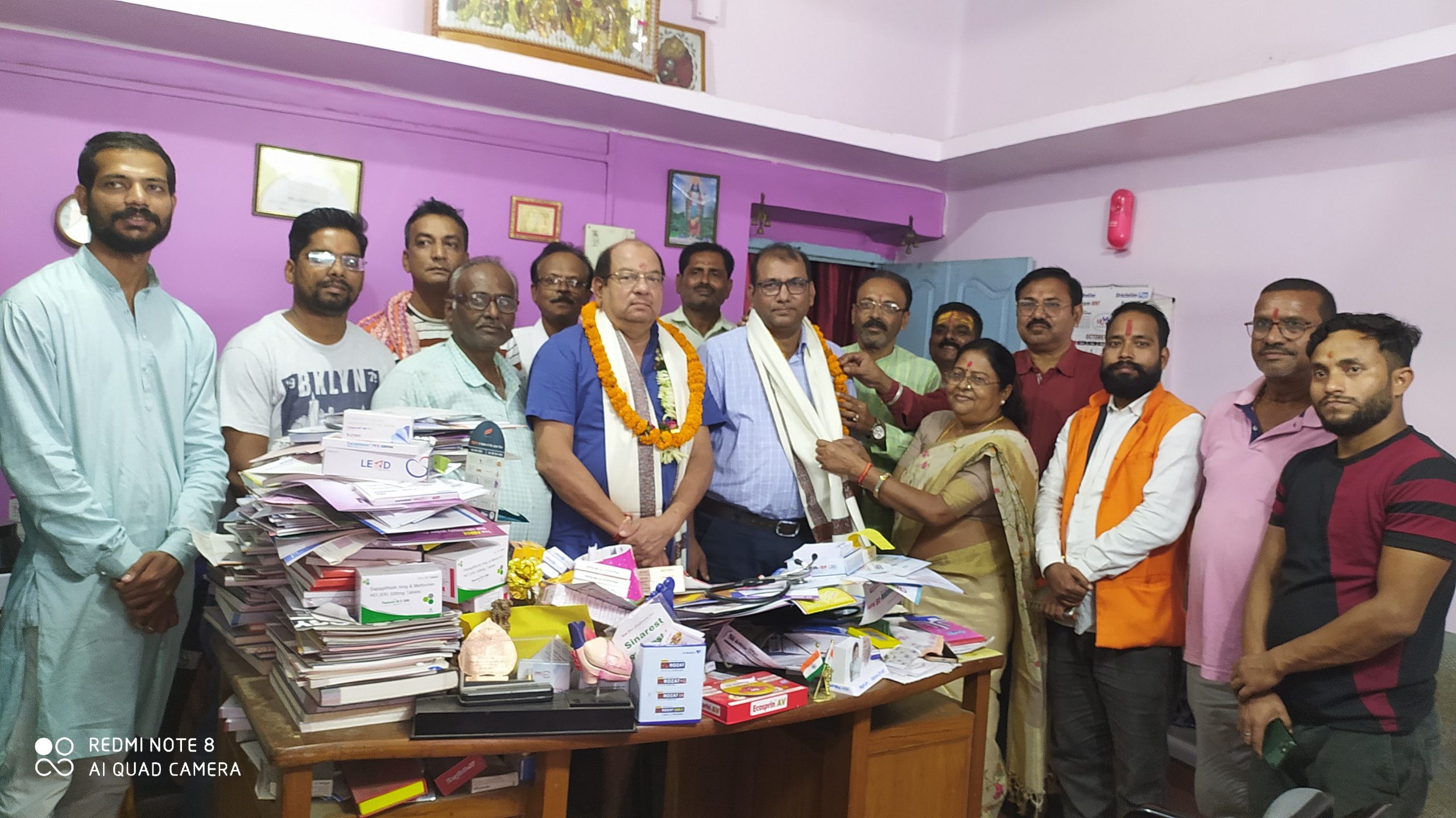 आइएमए के अध्यक्ष व सचिव का भव्य स्वागत