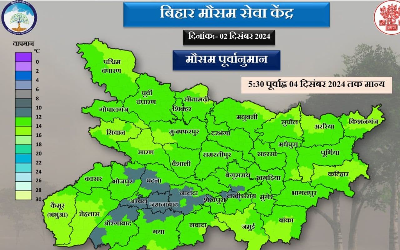 Kal Ka Mausam: कल बिहार के 11 जिलों में छाए रहेंगे बादल, इन जिलों में शीतलहर के साथ ठिठुरन की चेतावनी Kal Ka Mausam: कल बिहार के 11 जिलों में छाए रहेंगे बादल, इन जिलों में शीतलहर के साथ ठिठुरन की चेतावनी