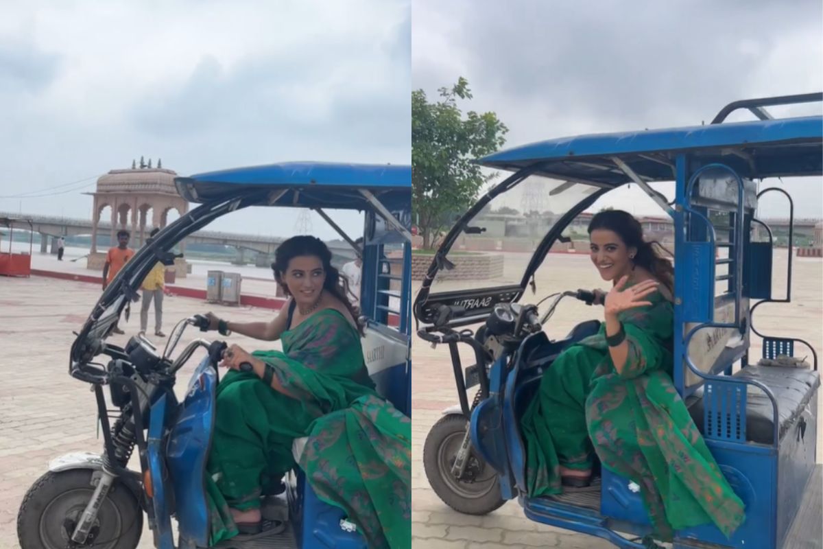 Viral Video: ऐसी हो गई अक्षरा सिंह की हालत, बैटरी रिक्शा के लिए सवारी ढूंढते दिखीं
