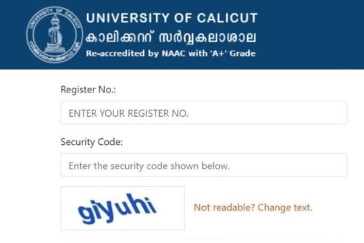 Calicut University 3rd Semester Result 2024 Out Calicut University 3rd Semester Result 2024 Out