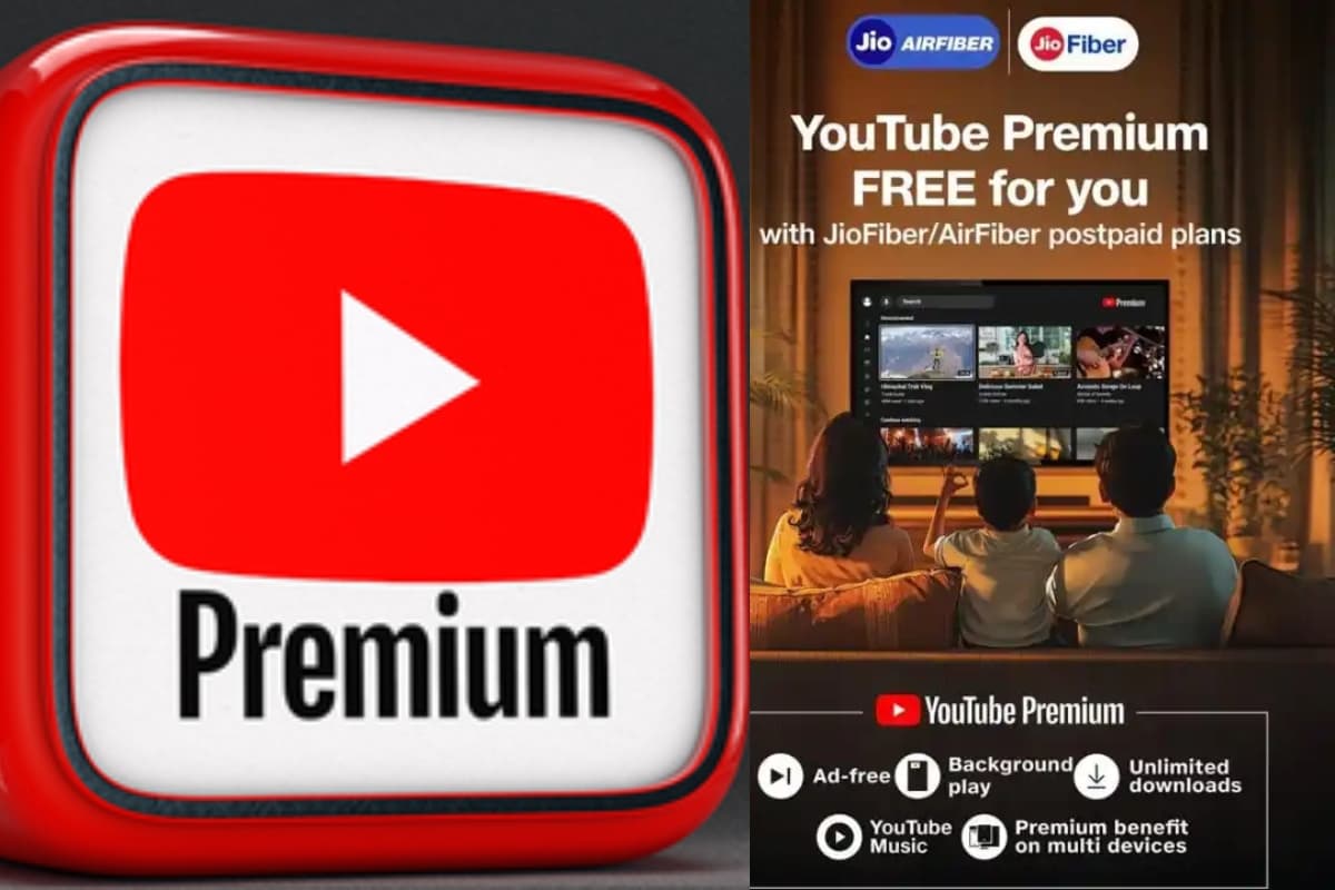 JioAirFiber JioFiber Free YouTube Premium Offer JioAirFiber JioFiber Free YouTube Premium Offer