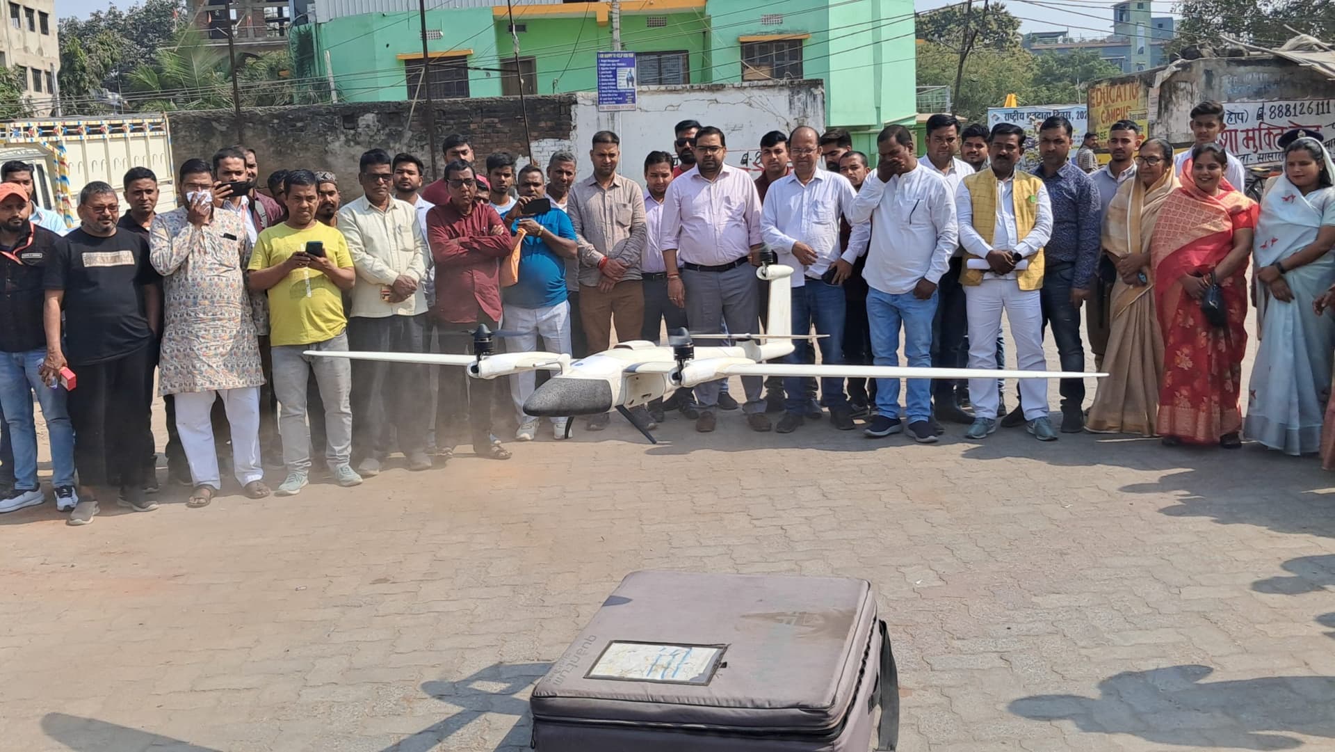 शहरी क्षेत्र में भूमि की सही पहचान के लिए ड्रोन से सर्वे शुरू