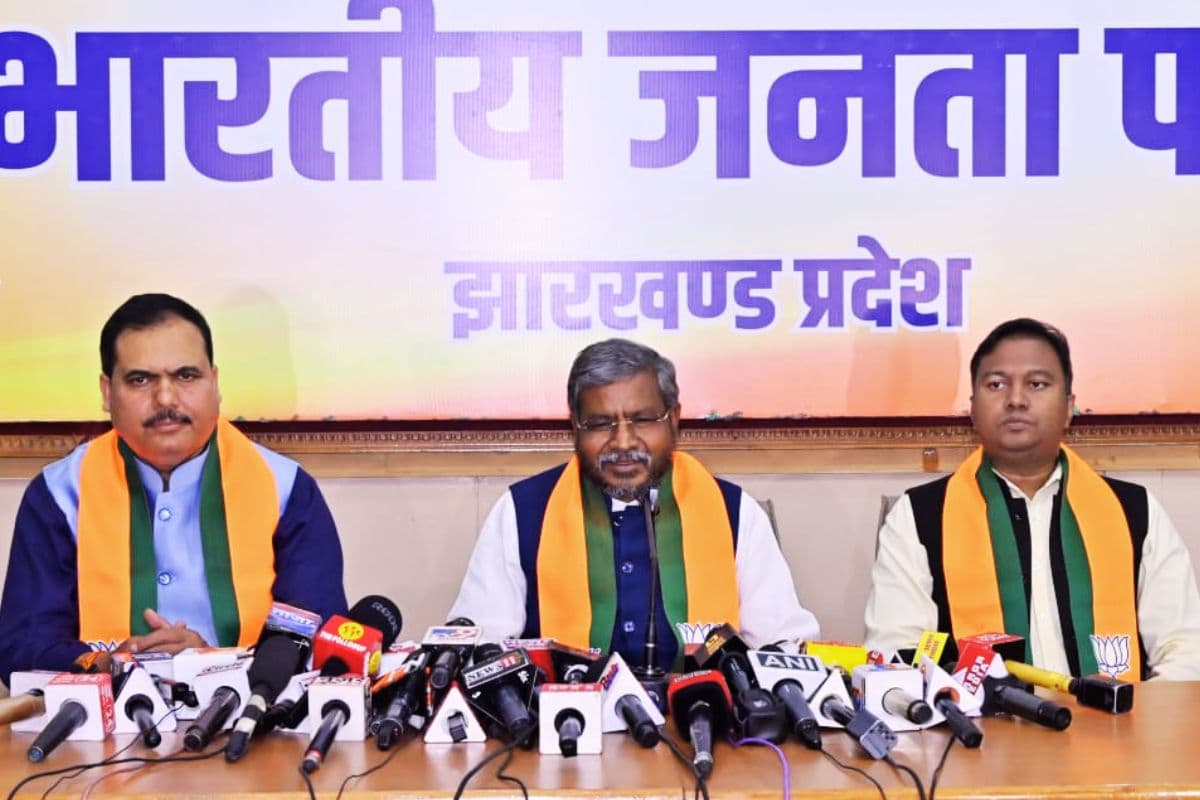 jharkhand dgp controversy babulal marandi bjp press conference jharkhand dgp controversy babulal marandi bjp press conference