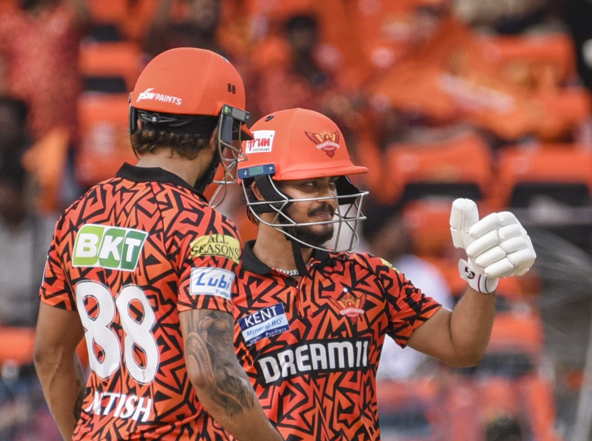 SRH vs RR: Ishan Kishan celebrates his century SRH vs RR: Ishan Kishan celebrates his century