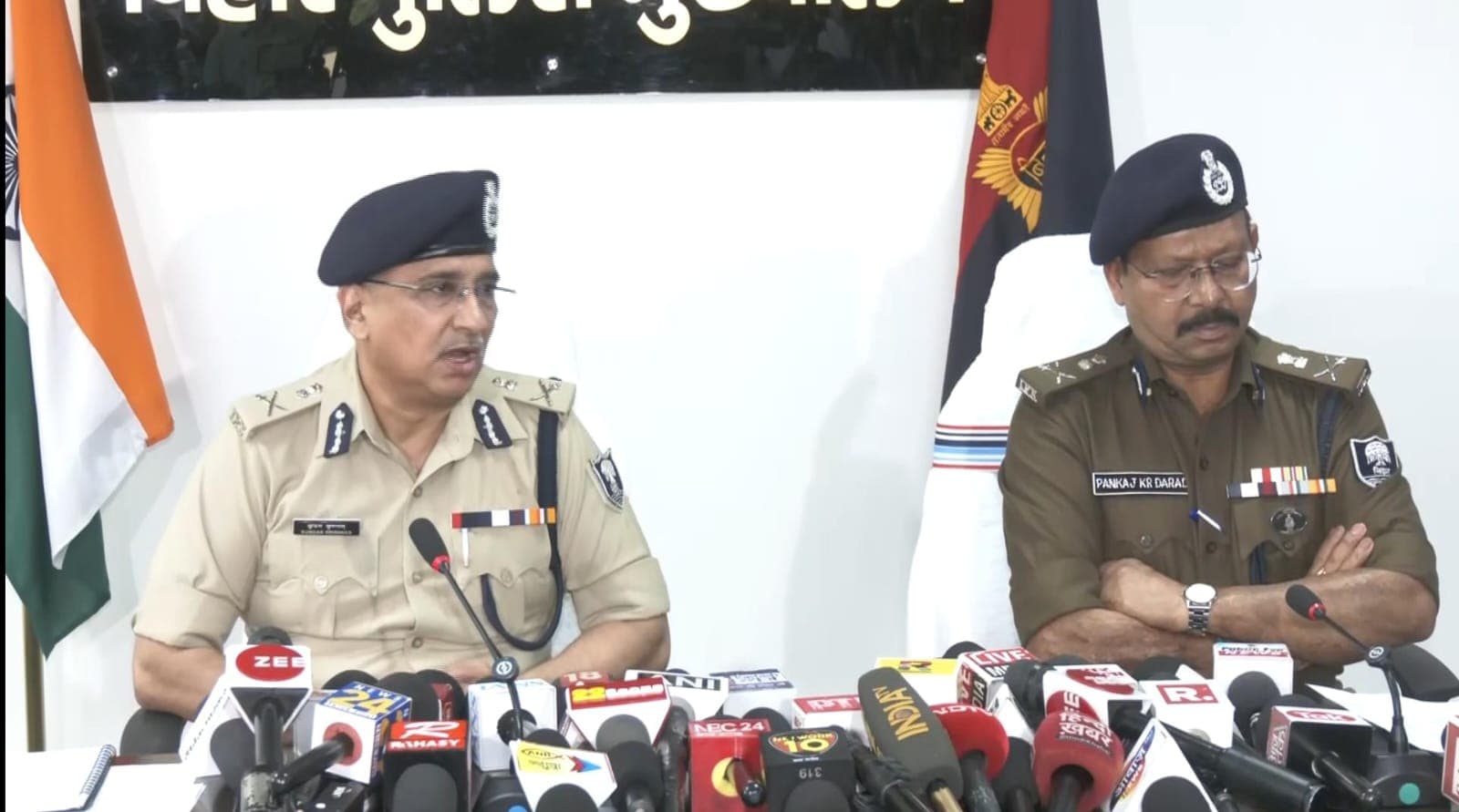 bihar police press conference bihar police press conference