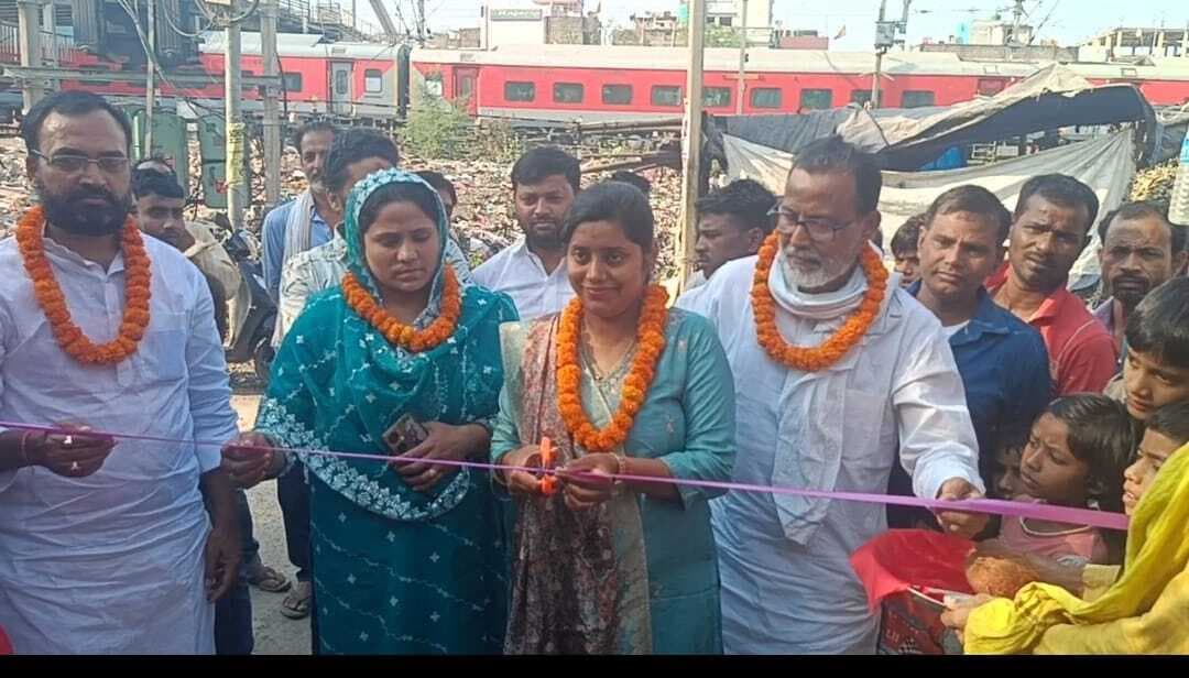 नगर सभापति ने किया पीसीसी सड़क सह नाला का उदघाटन