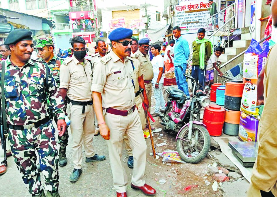 यातायात डीएसपी के नेतृत्व में हटाया गया अतिक्रमण