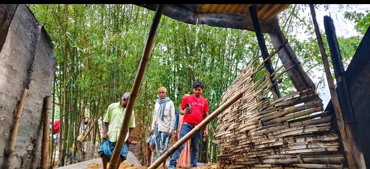आग लगने से पांच मवेशी की झुलसने से मौत