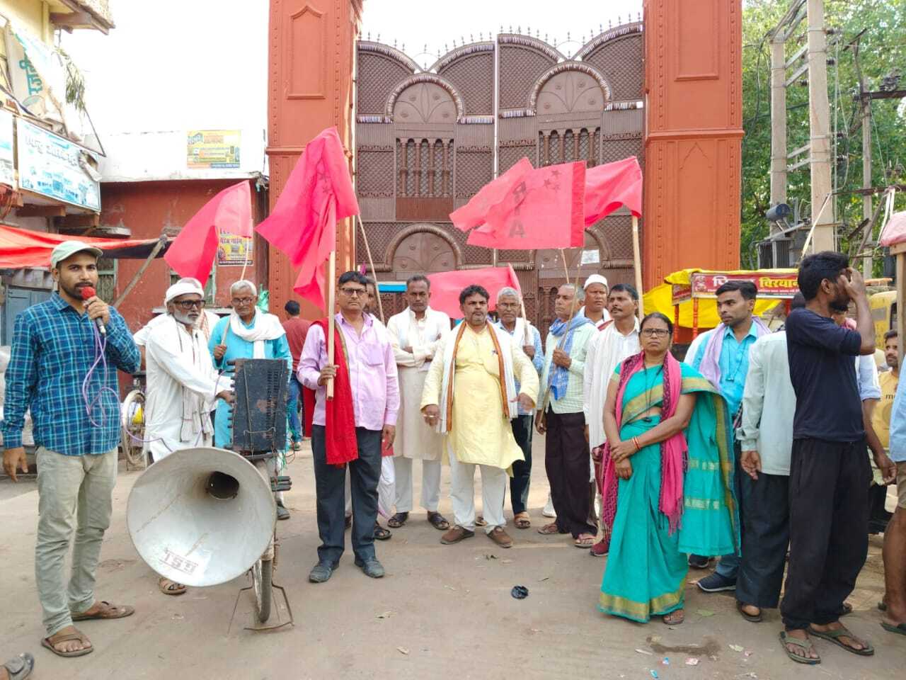 लहारपा जनसंहार के खिलाफ माले का प्रतिरोध मार्च