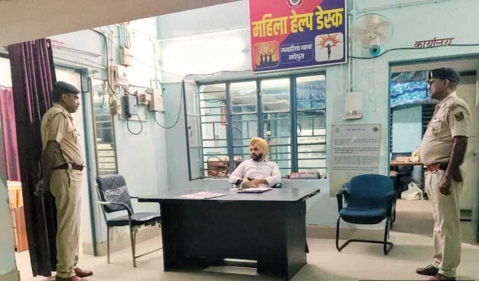एसपी थाने का किया निरीक्षण