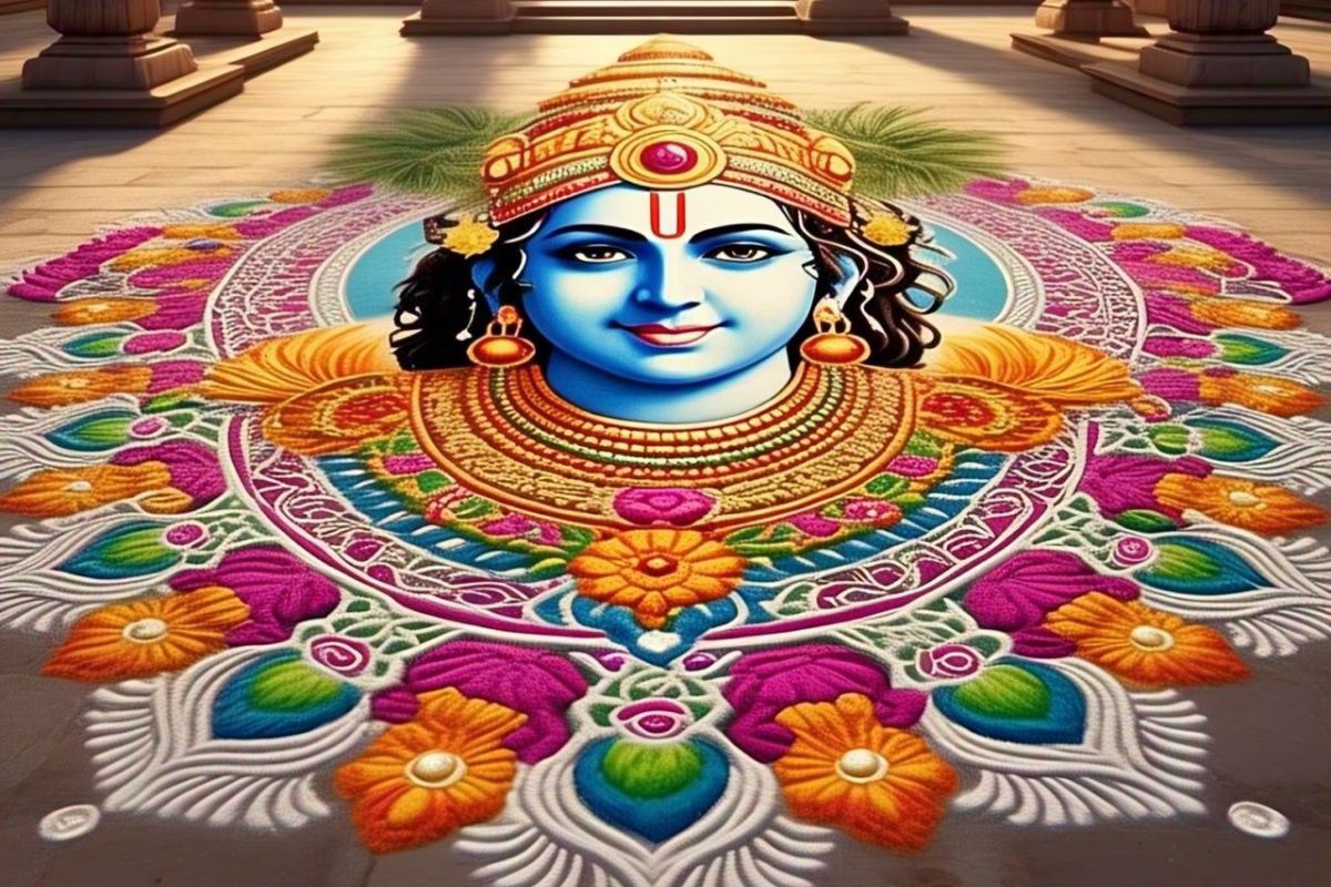 Ram Navami Rangoli Design 2025: धनुष-बाण रंगोली से प्रकट करें प्रभु श्रीराम की महिमा, घर पर बनाएं ये अद्भुत रंगोली डिजाइन