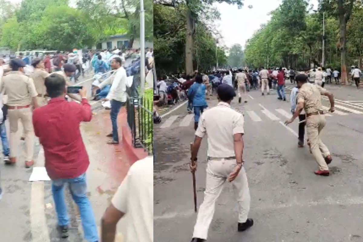 Patna News: CM आवास का घेराव करने पहुंचे BPSC TRE-3 अभ्यर्थियों पर लाठीचार्ज, पुलिस ने खदेड़ा Patna News: CM आवास का घेराव करने पहुंचे BPSC TRE-3 अभ्यर्थियों पर लाठीचार्ज, पुलिस ने खदेड़ा