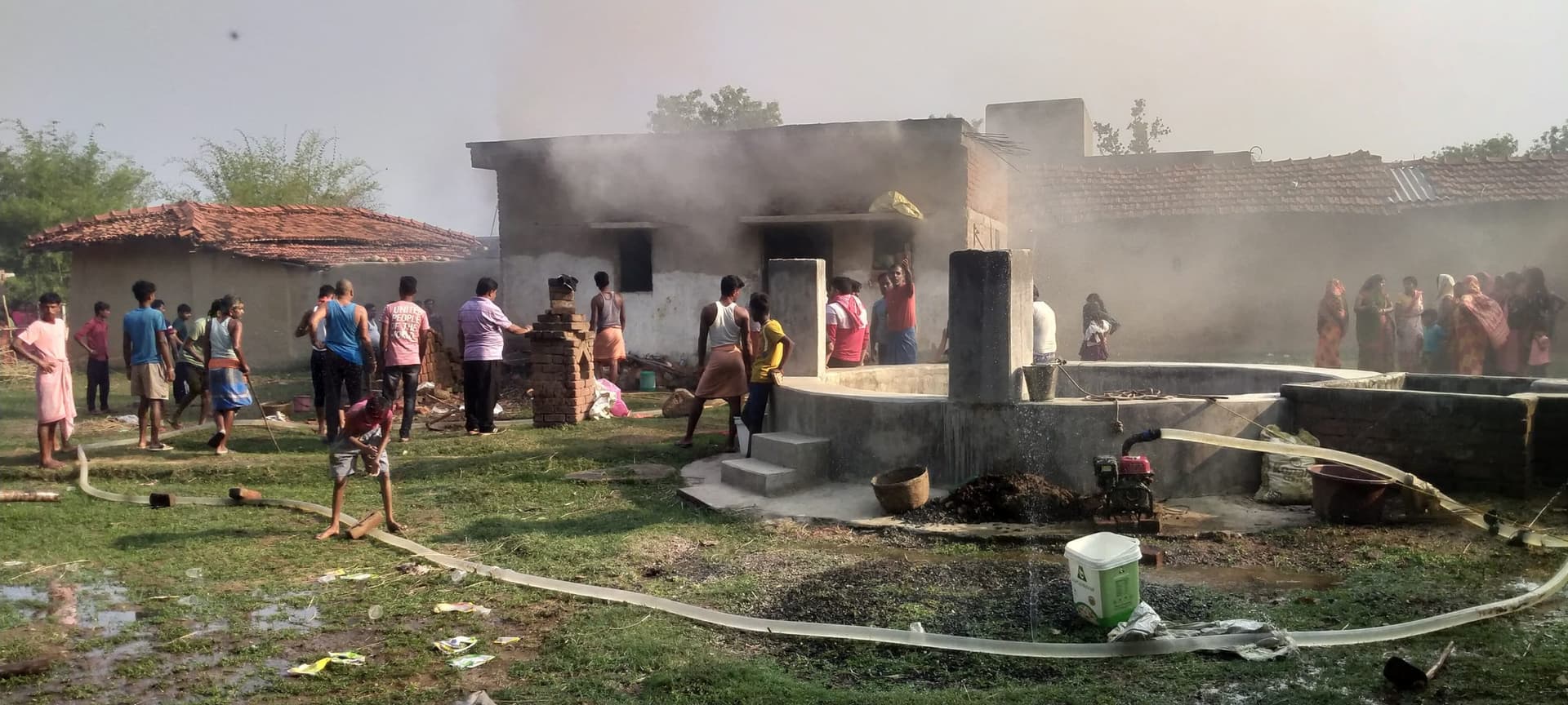 घर में लगी आग, हजारों की संपत्ति जलकर हुई राख