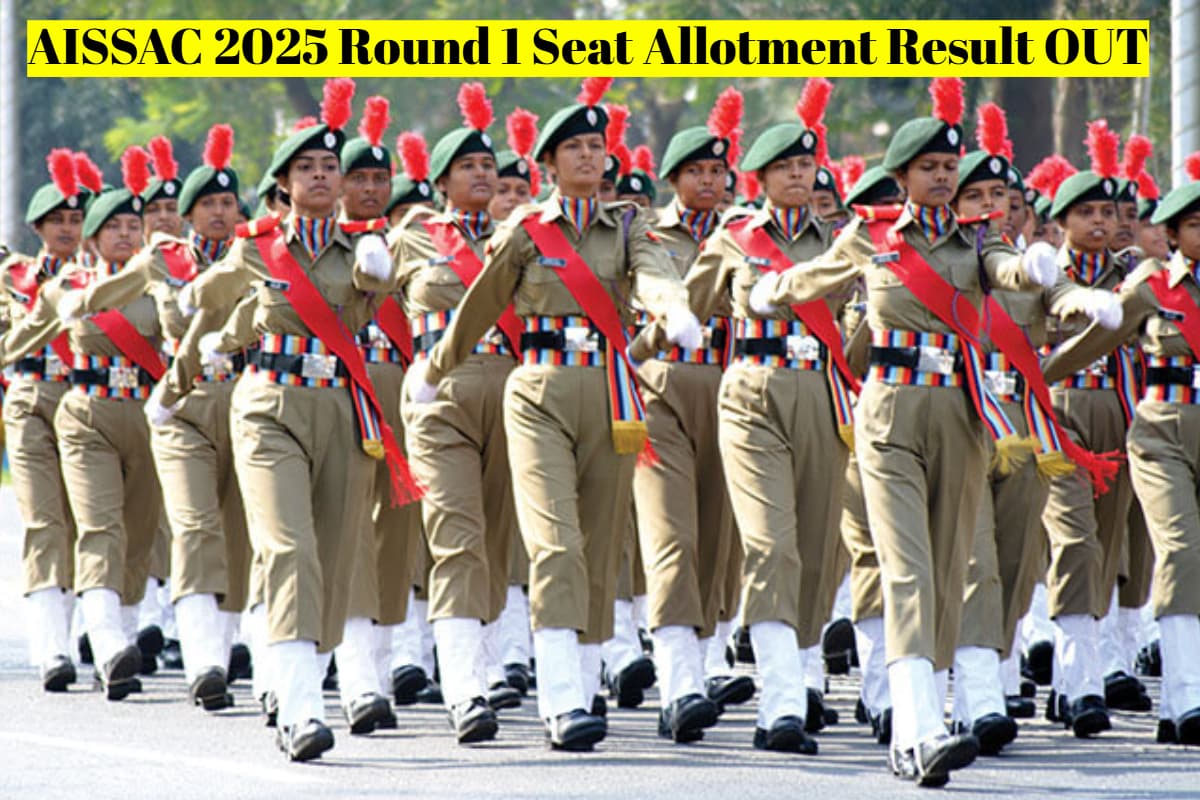 AISSAC 2025 Round 1 Seat Allotment Result OUT AISSAC 2025 Round 1 Seat Allotment Result OUT