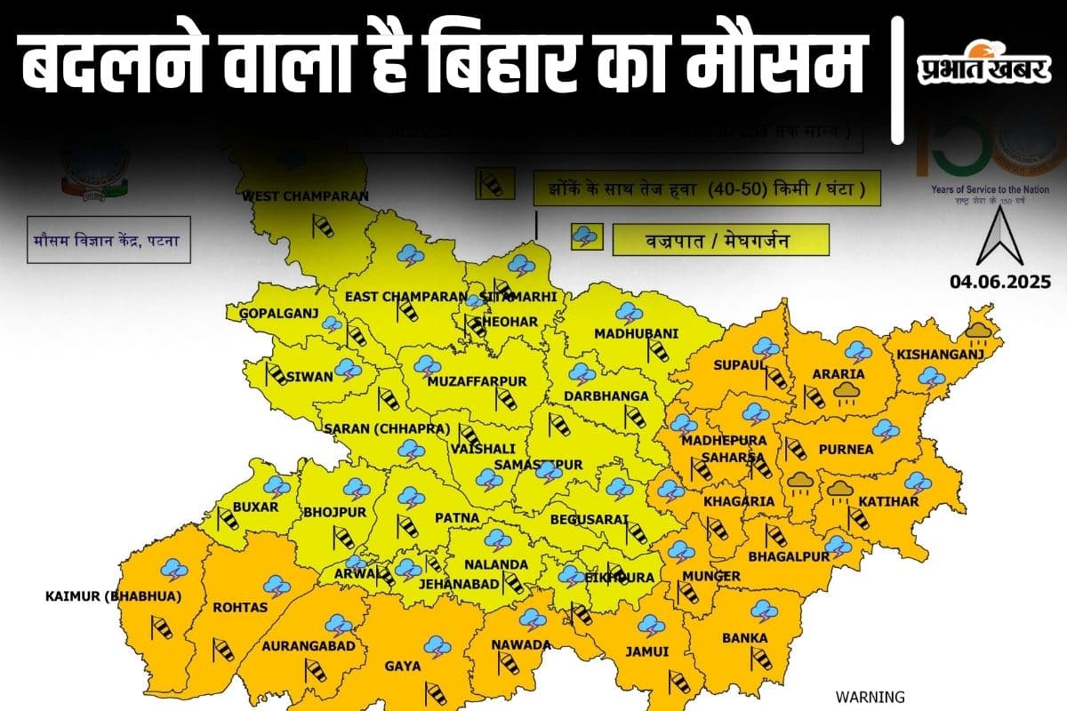 Bihar Weather: बिहार का मौसम अब करवट लेगा, इस दिन से थम जाएगा आंधी-पानी का सिलसिला…