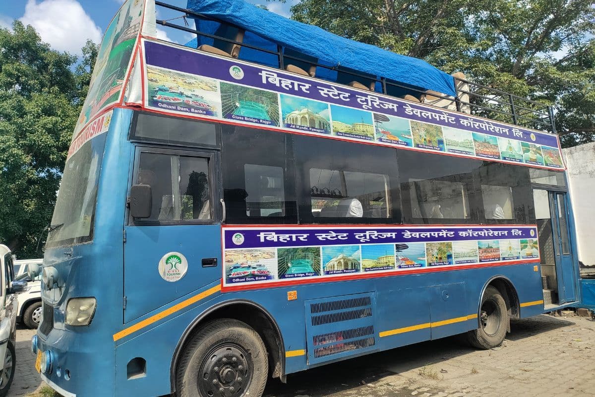 bihar tourism double decker open bus bihar tourism double decker open bus