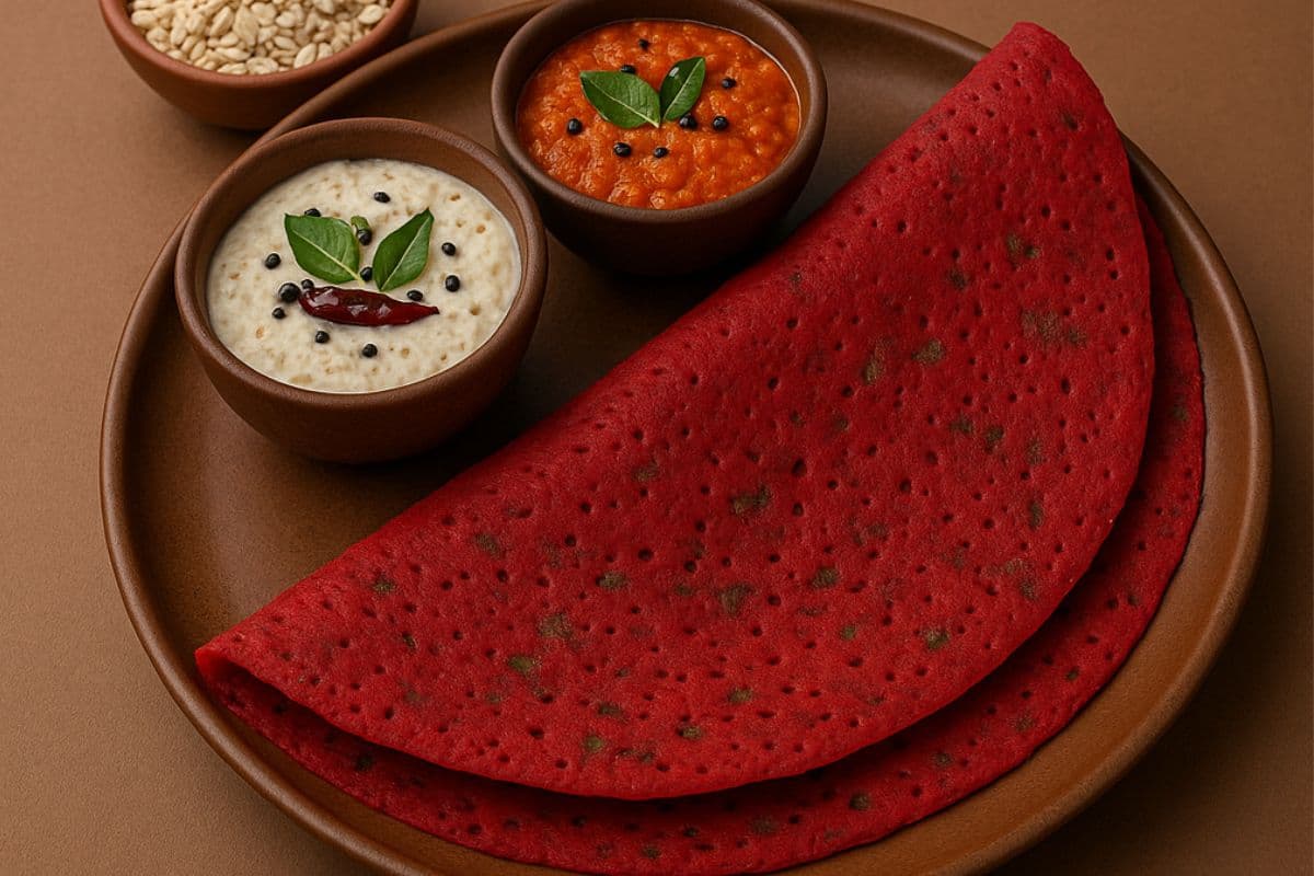 Dosa Recipe: मसाला डोसा को कहें बाय-बाय, ट्राई करें लाल रंग का खास डोसा