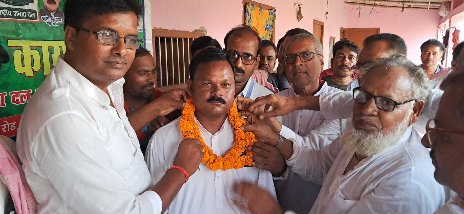 रामचंद्र सादा दूसरी बार बने राजद प्रखंड अध्यक्ष