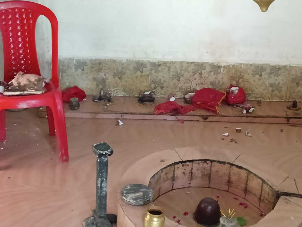 असामाजिक तत्वों ने तोड़ी शिव मंदिर में स्थापित मूर्ति