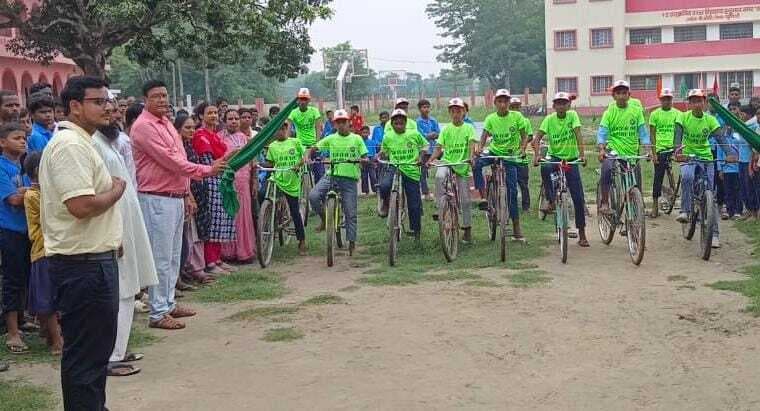 दिवस विशेष पर साइकिल रेस स्पर्धा का आयोजन