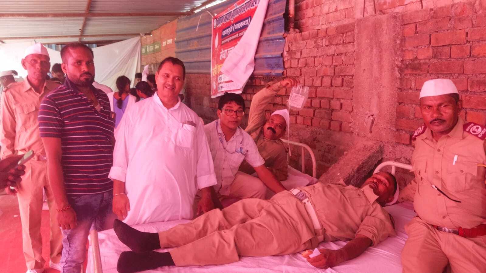 विश्व रक्तदान दिवस पर 150 लोगों ने किया रक्तदान