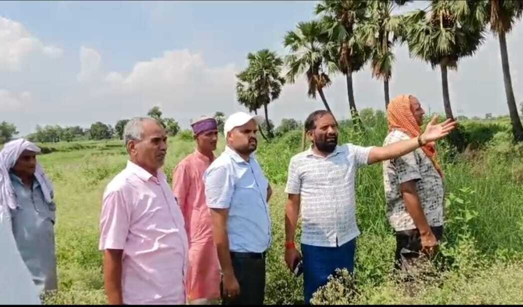 सर्वेयर टीम ने बाइपास के लिए स्थल का किया निरीक्षण