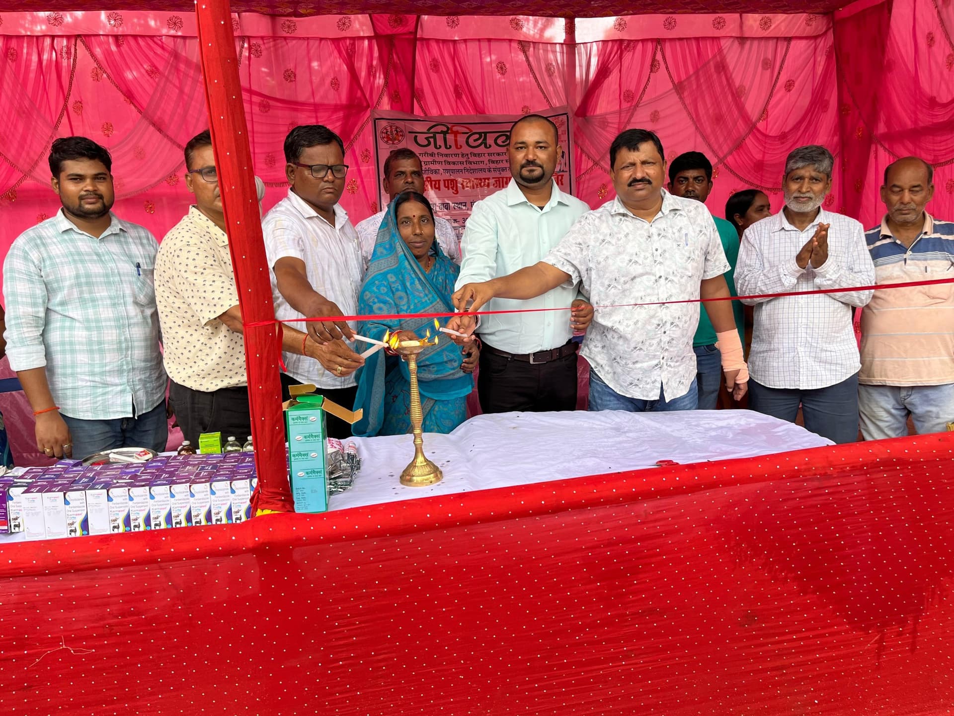 पशु स्वास्थ्य जागरूकता शिविर में 230 पशुओं की हुई जांच