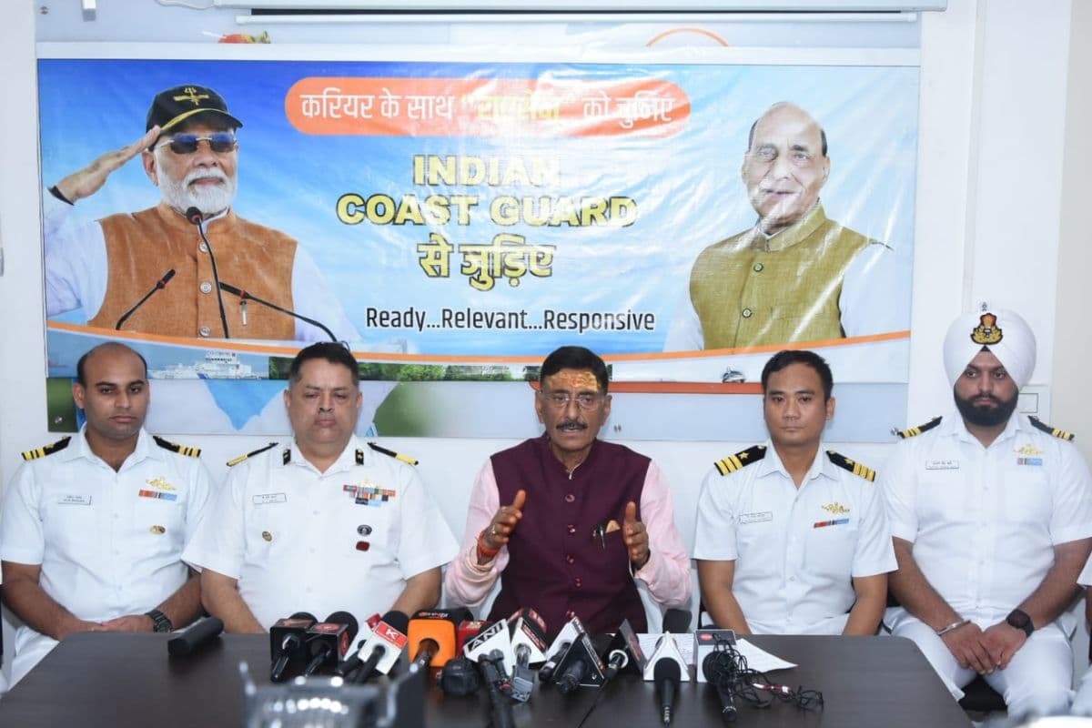 Sanjay seth with Indian Coast Guard officers Sanjay seth with Indian Coast Guard officers