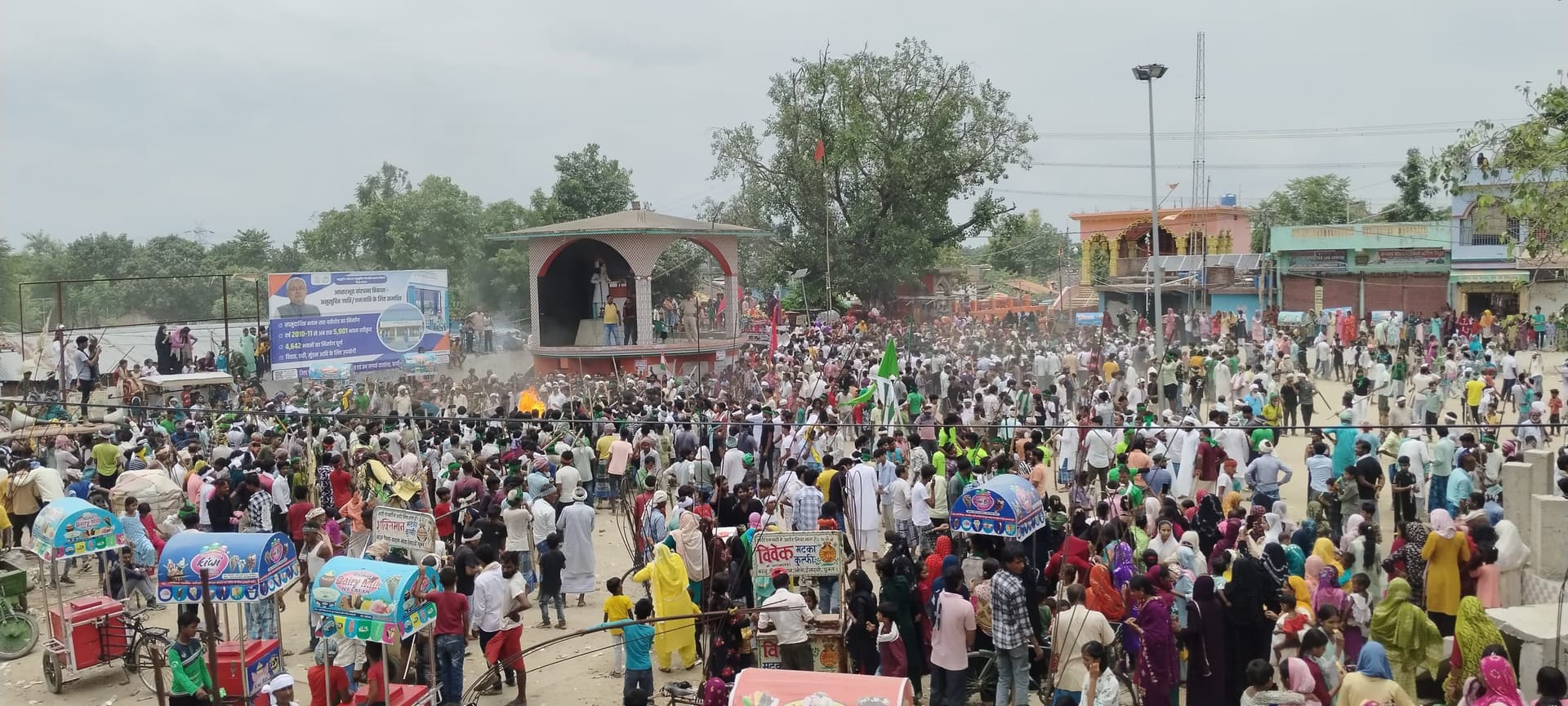 मुहर्रम की नवमी पर माड़र में निकाला गया छोटा ताजिया जुलूस, दसवीं आज