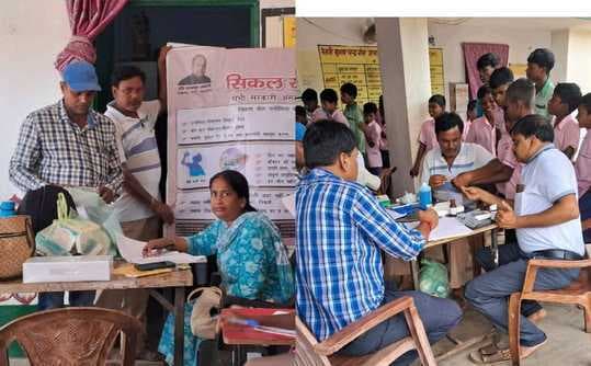 शिविर में ढाई सौ बच्चों की हुई स्वास्थ्य जांच