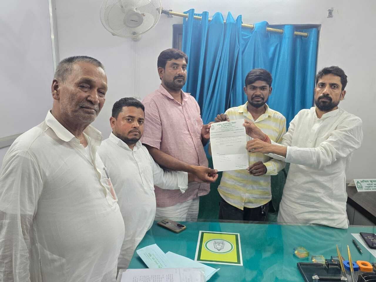 दीपक बने राजद किसान मोर्चा के अस्थायी जिलाध्यक्ष