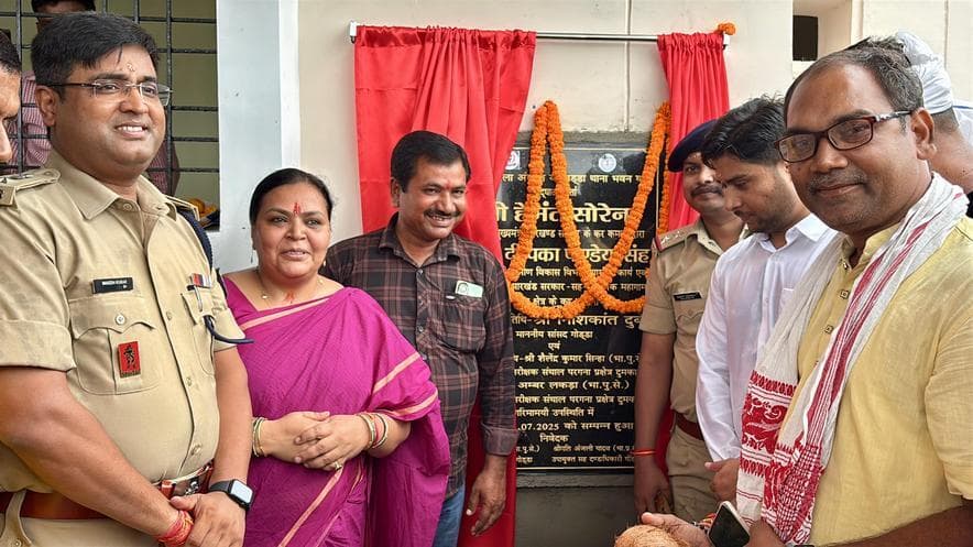 मंत्री व एसपी ने किया बलबड्डा थाना के नये भवन का उद्घाटन