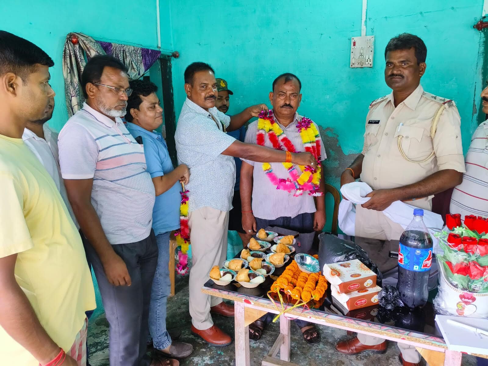 अवर निरीक्षक को दी गई भावभीनी विदाई