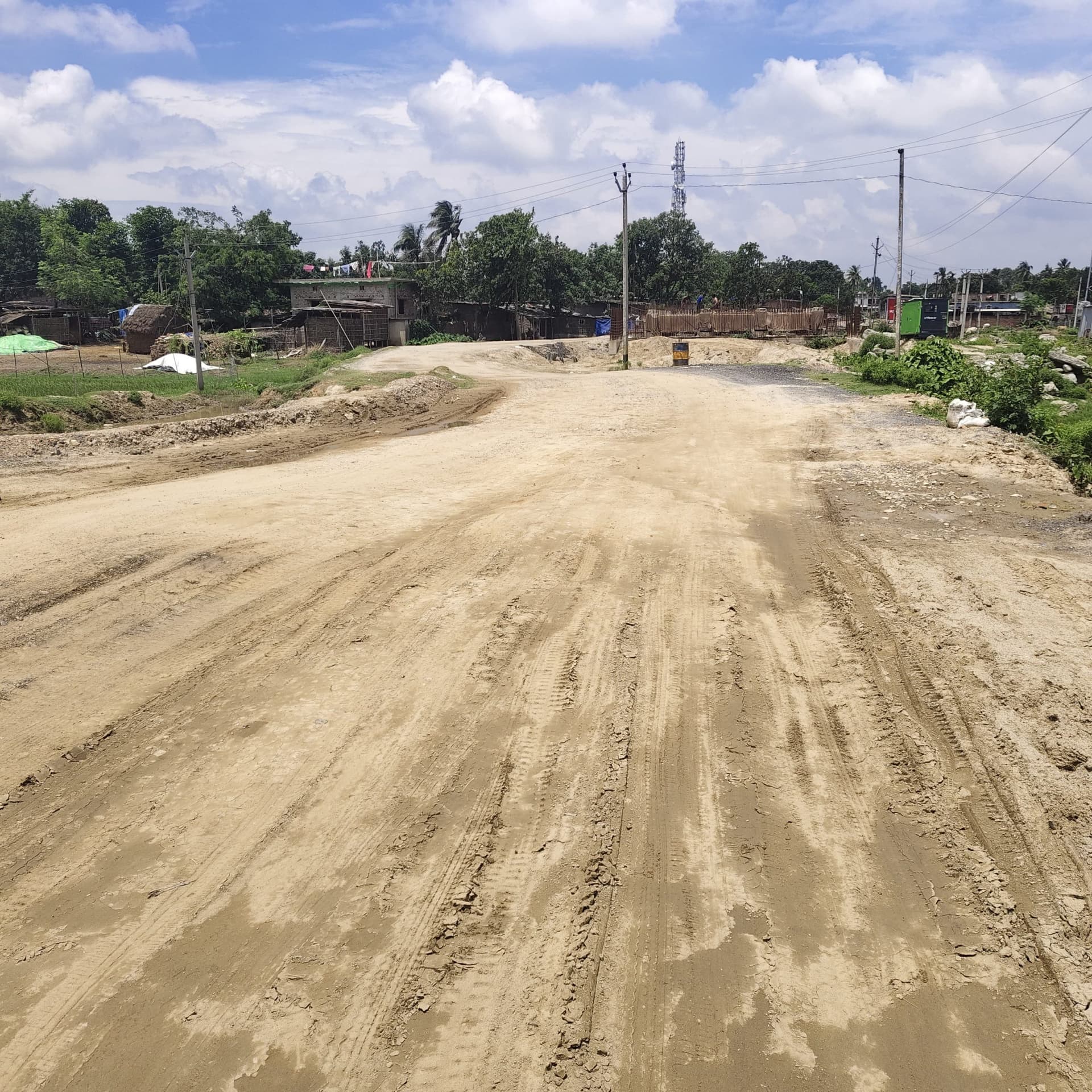 दिघलबैंक से वायसी तक निर्माणाधीन स्टेट हाइवे 99 लोगों के लिए खतरा