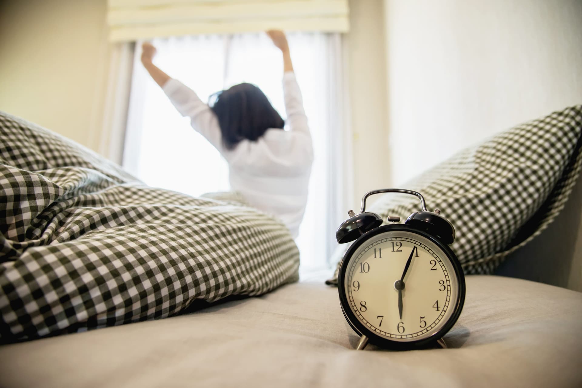A Lady Wake Up Early Morning A Lady Wake Up Early Morning